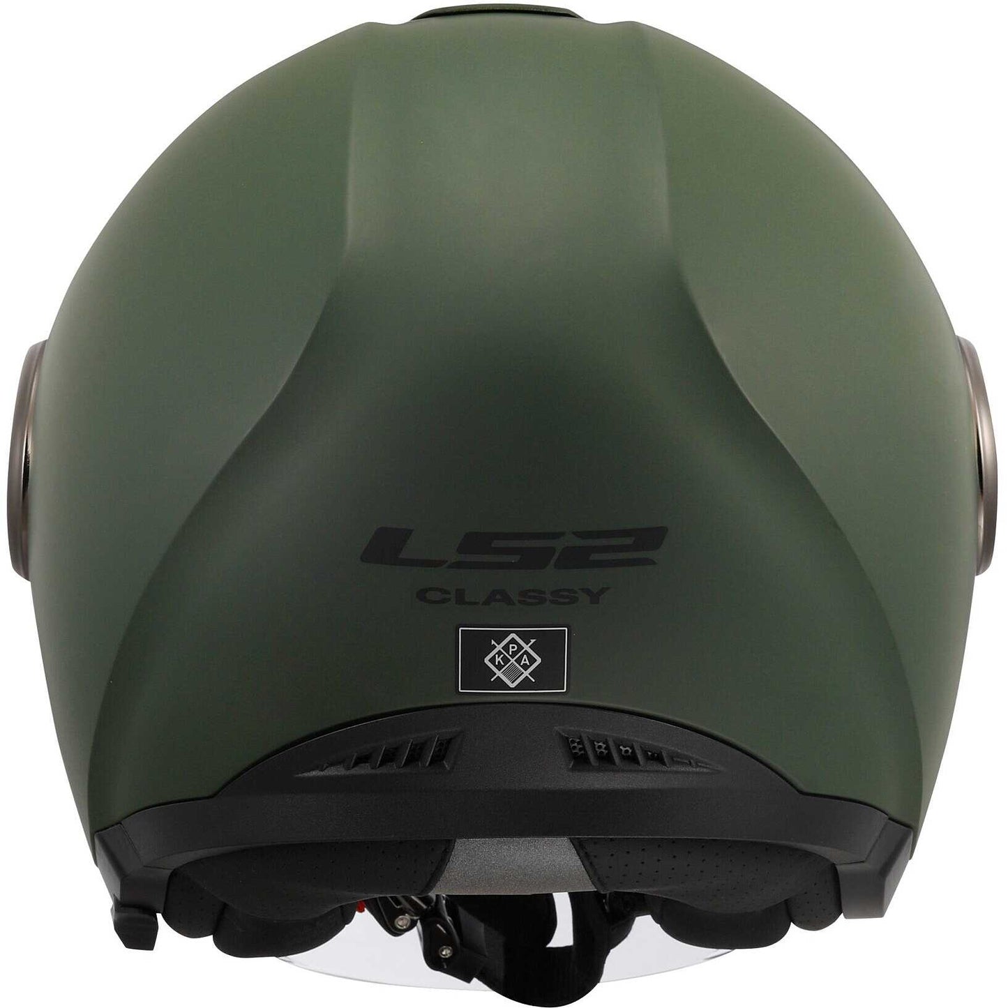 Casco Moto Jet Ls2 OF620 CLASSY SOLID Verde Militare Opaco