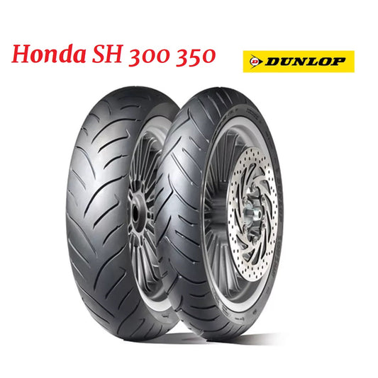 Offer Pair of Dunlop Scootsmart Honda SH 300 350 Tires 110/70 16 - 130/70 16