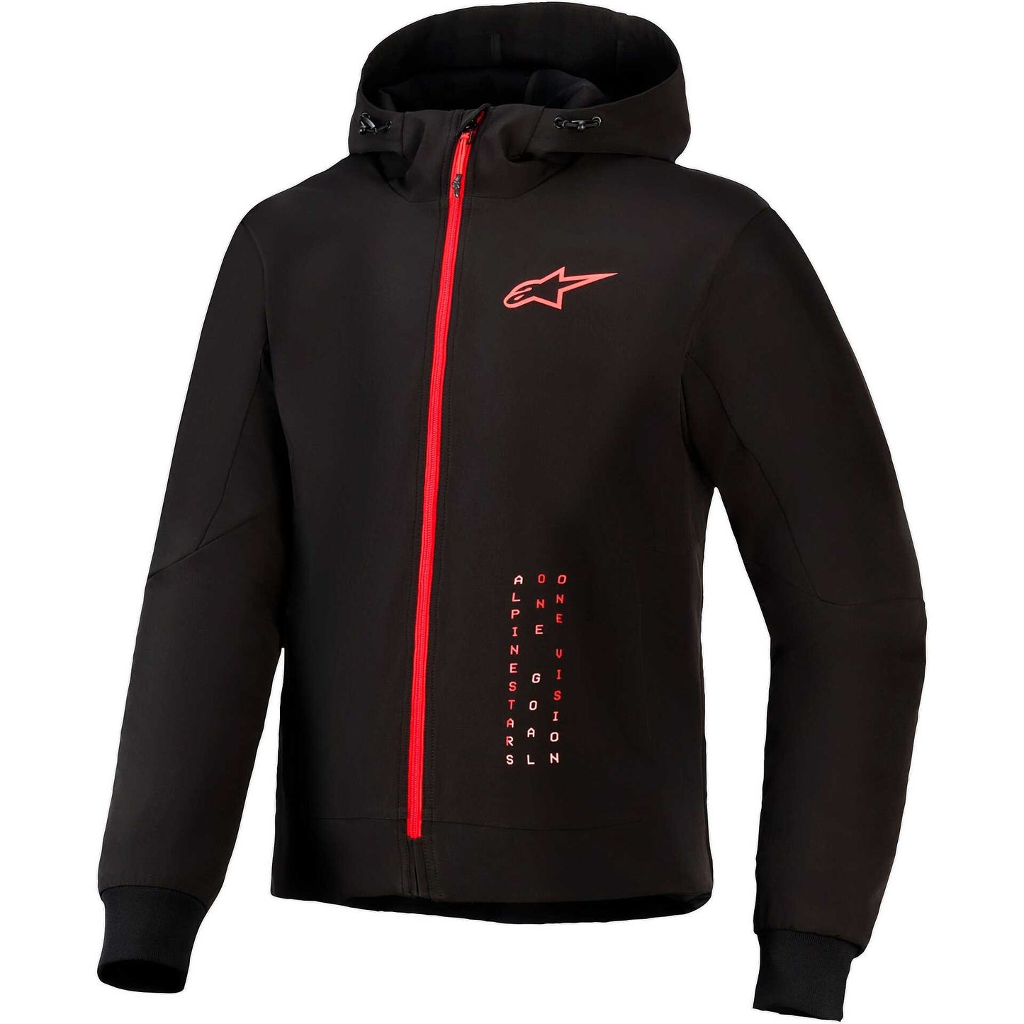 Felpa Casual Alpinestars RADIUM TECH Nero Rosso Brillante