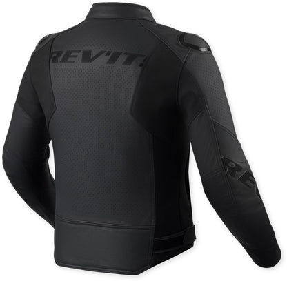 Chaqueta de cuero perforada para moto Revit Quadratic