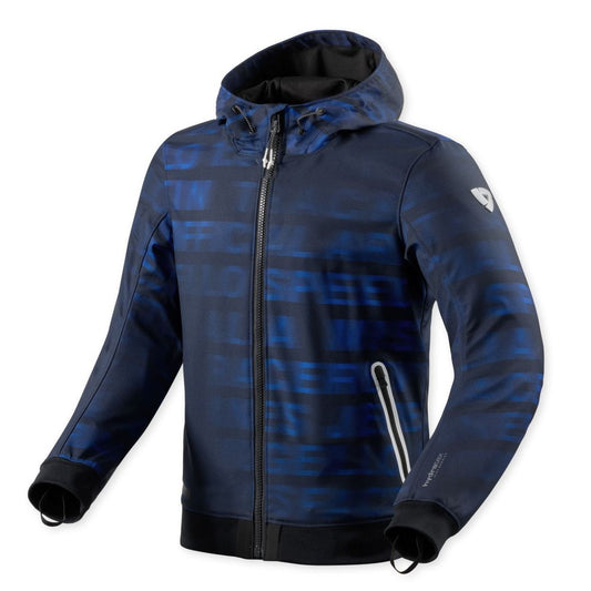 Giubbotto Moto Tessuto Revit SAROS WB Blu - Blu