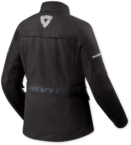 Revit Convergent H2O Chaqueta textil impermeable para motocicleta MUJER NEGRO