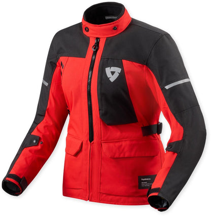 Revit Convergent H2O Giacca tessile impermeabile per motociclette DONNA ROSSO