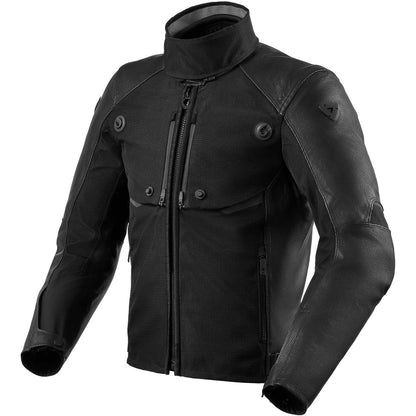 Giacca Moto Pelle Revit VALVE H2O Nero