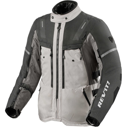 Giacca Moto Revit Sand 5 H2O Argento Antracite