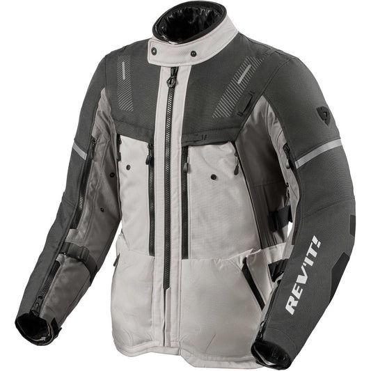 Giacca Moto Revit Sand 5 H2O Argento Antracite