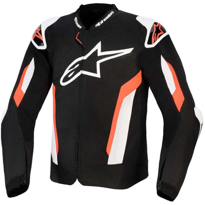 Giubbotto Moto Alpinestars T-GP AIR Nero Rosso Fluo Bianco
