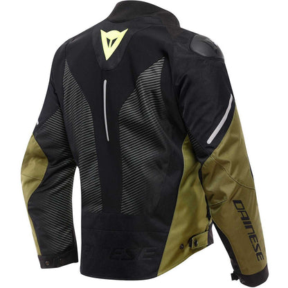 Giubbotto Moto Dainese SUPER SPRINT D-DRY Nero Verde Giallo Fluo