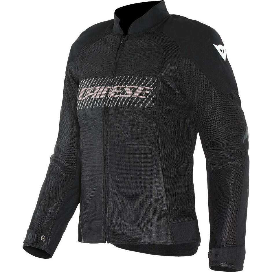 Giubbotto Moto Donna Dainese HEROSPHERE AIR TEX WMN Nero Bianco Pesca