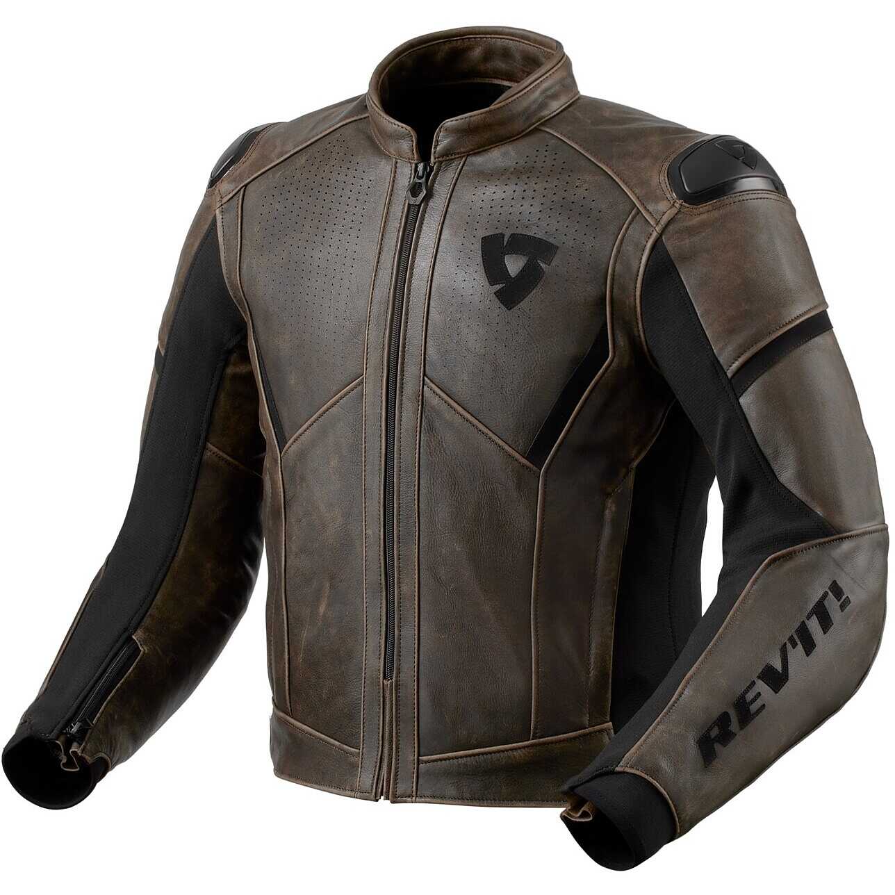 Giacca In Pelle Revit Parallax Marrone