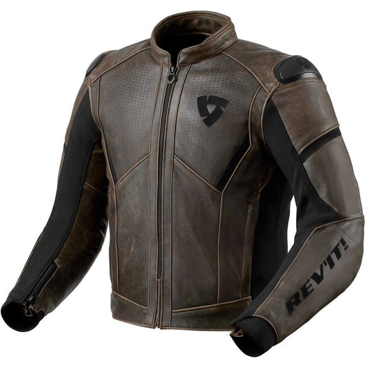 Giacca In Pelle Revit Parallax Marrone