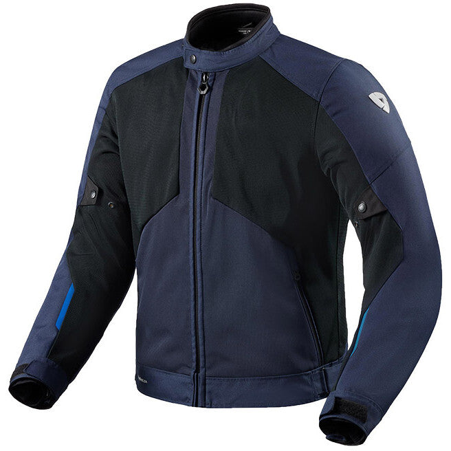 Giubbotto Moto Revit Torque 3 H2O Blu Scuro Nero