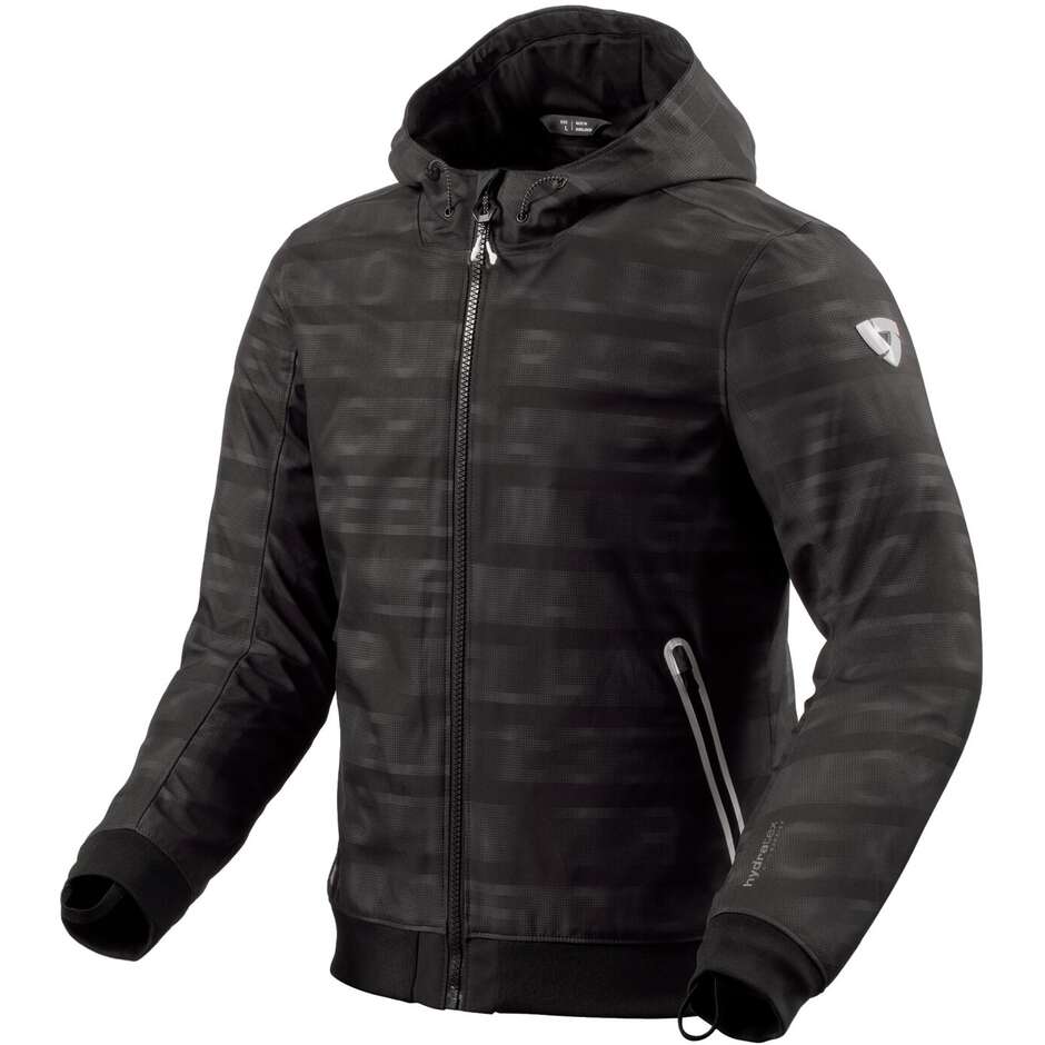 Giubbotto Moto Tessuto Revit SAROS WB Nero Antracite