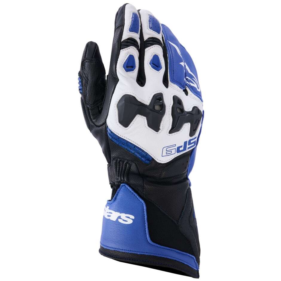 Guanti Moto Alpinestars SP-9 Blu Blu Navy Bianco