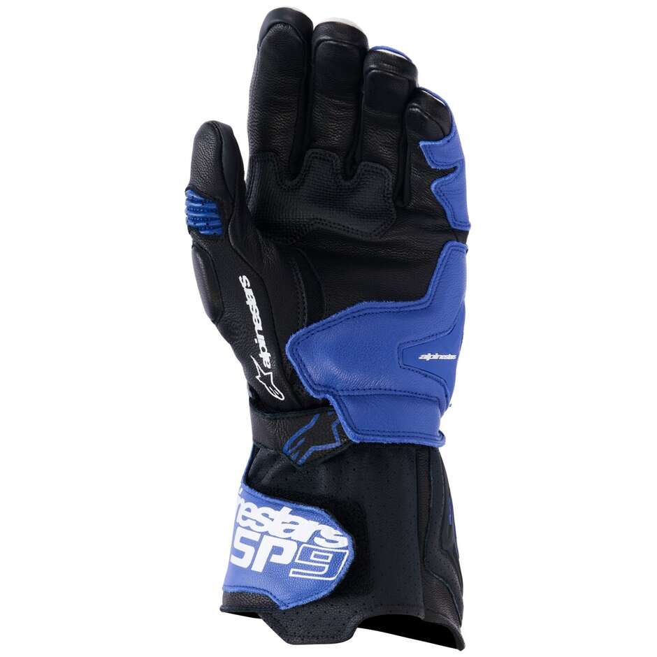 Guanti Moto Alpinestars SP-9 Blu Blu Navy Bianco