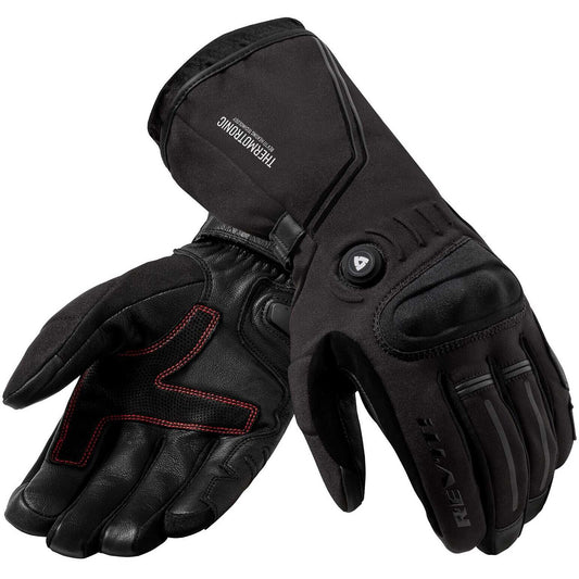 Guantes de moto de invierno con calefacción Rev'it Liberty H2O negros