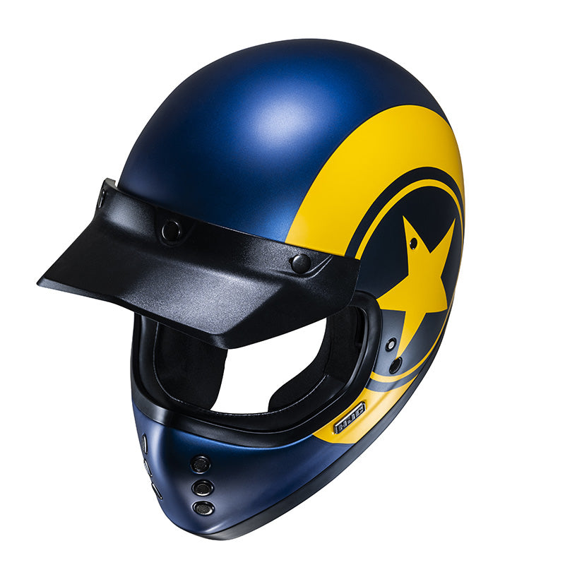 Casco HJC V60 Nyx MC3SF blu giallo