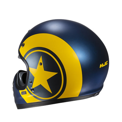 Casco HJC V60 Nyx MC3SF blu giallo