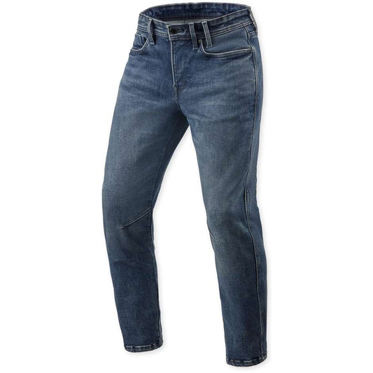 Jeans de moto Rev'it Detroit 3 Tapered Azul Medio Vintage L32