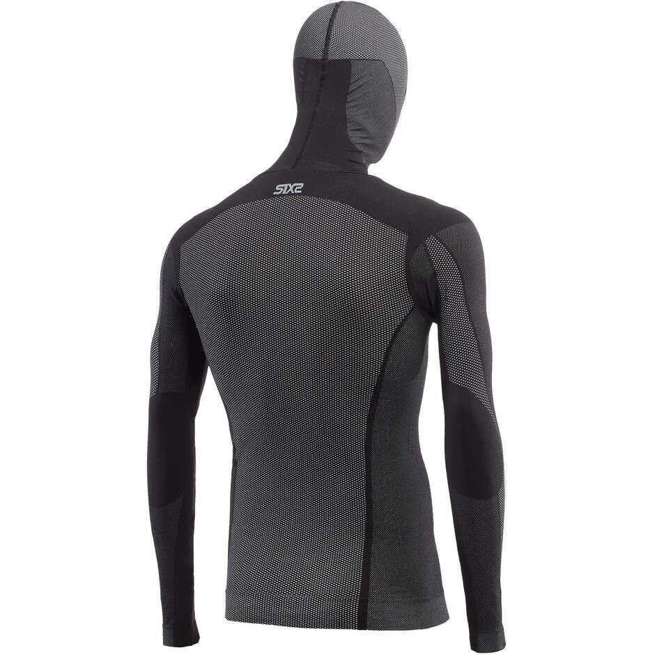 Maglia Intimo Con Cappuccio 4 Stagioni Sixs TS2 DB Black Carbon