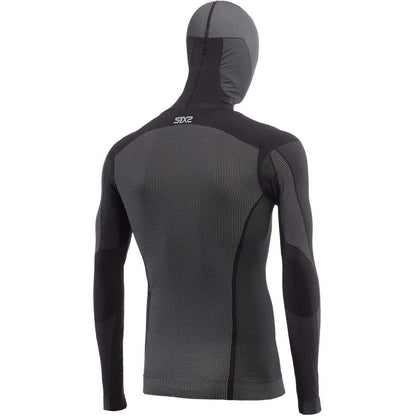 Maglia Intimo Con Cappuccio 4 Stagioni Sixs TS2 DB Black Carbon