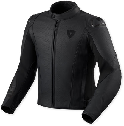 Chaqueta de cuero perforada para moto Revit Quadratic
