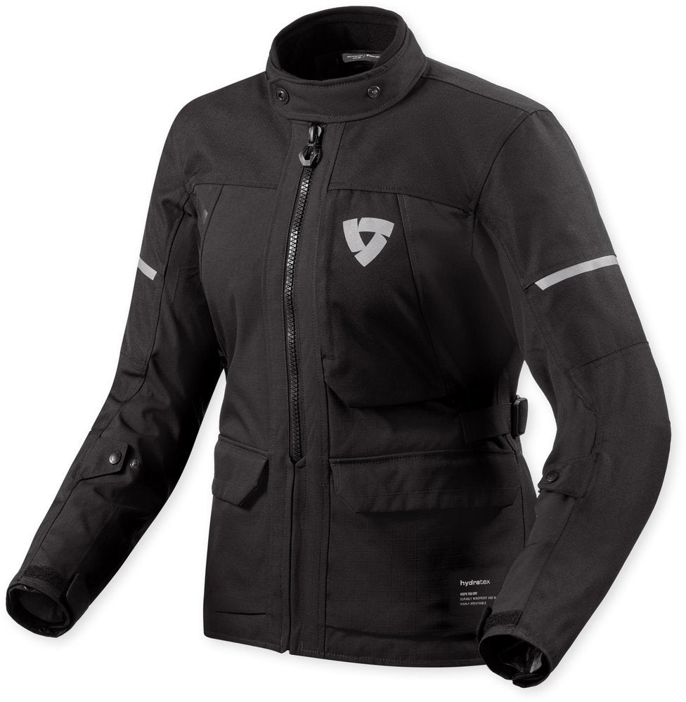 Revit Convergent H2O Chaqueta textil impermeable para motocicleta MUJER NEGRO