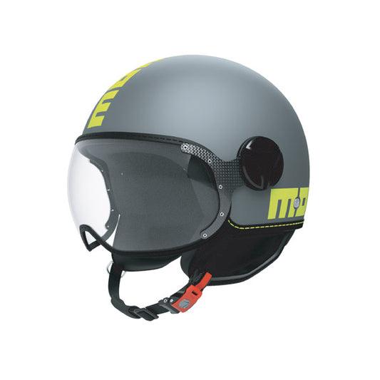 Casco de moto MOMO DESING jet FGTR CLASSIC Candy E2206 color verde azulado/blanco