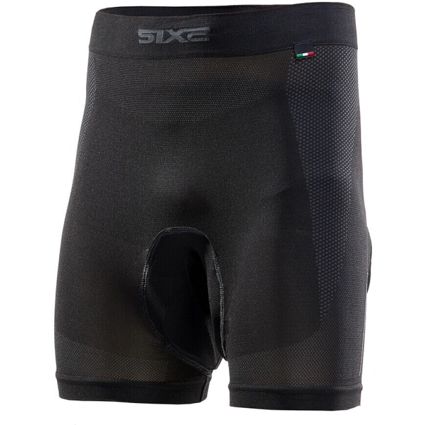 Pantaloncini Intimi Con Fondello Moto Sixs BT CC2L Nero Grigio Scuro