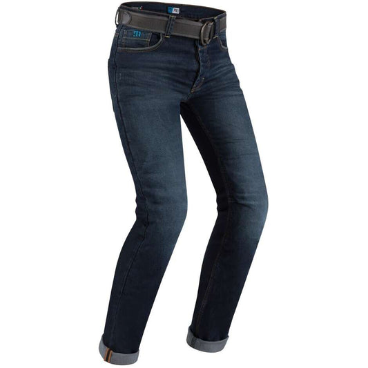Pantaloni Jeans Moto Omologati Pmj CAFERACER Blu