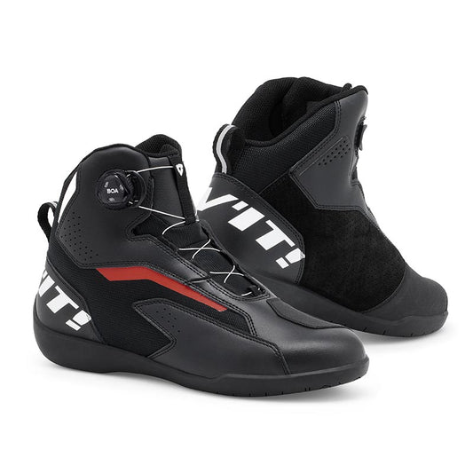 Zapatos de moto de verano Revit JETSPEED PRO Negro Rojo