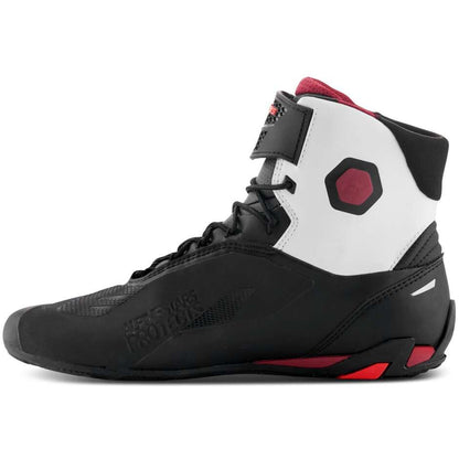 Scarpe Moto Alpinestars FASTER-4 Nero Bianco Scuro Rosso