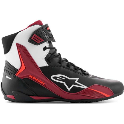Scarpe Moto Alpinestars FASTER-4 Nero Bianco Scuro Rosso