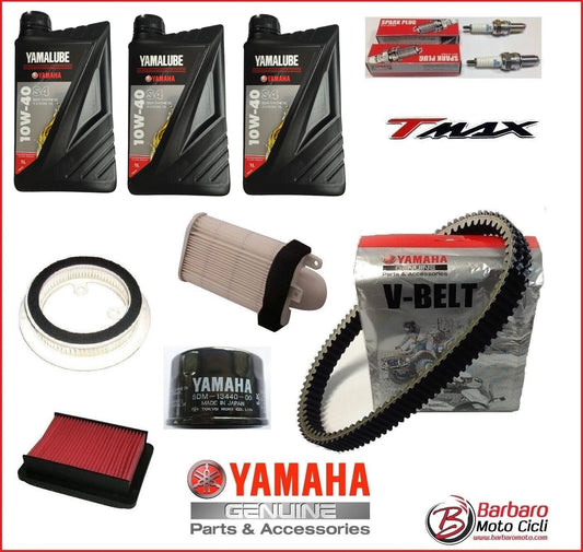 KIT TAGLIANDO 20.000KM ORIGINALE YAMAHA TMAX 560 2020 2021 OLIO FILTRI CINGHIA CANDELE