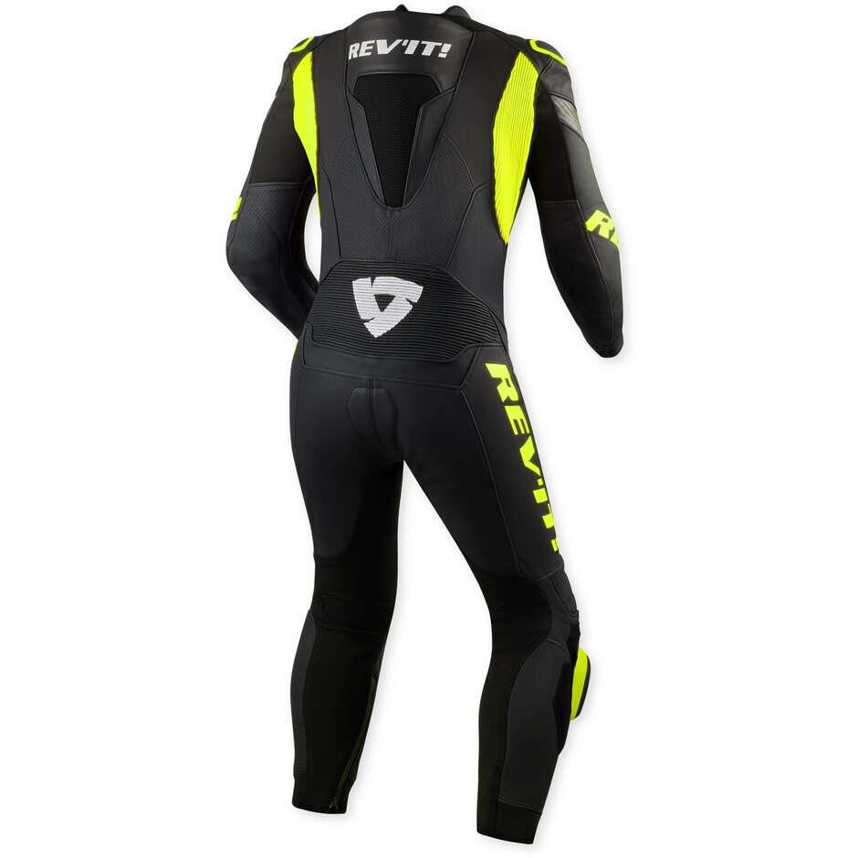 Mono Moto Entero Revit Argon 3 Negro Amarillo Neón